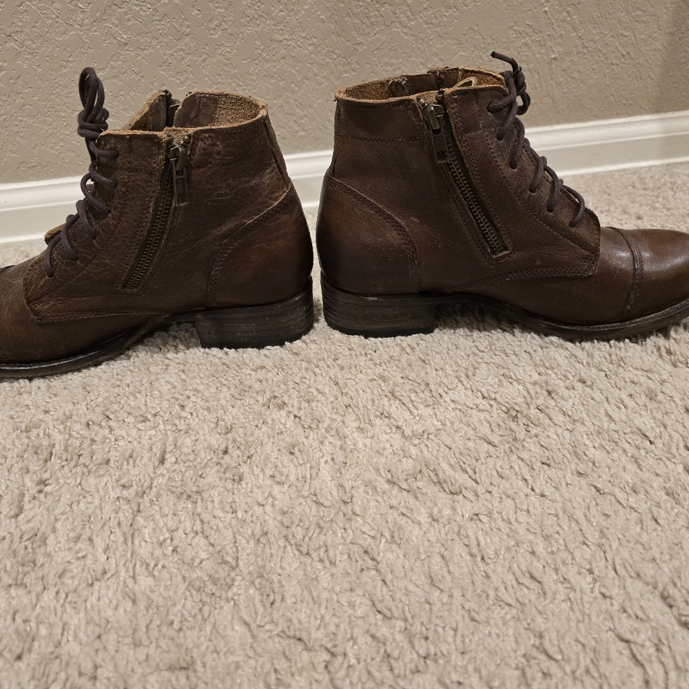 Freebird by Steven Dark Brown Lace-Up Ankle Boots - Picture 2 of 5